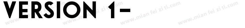 version 1字体转换